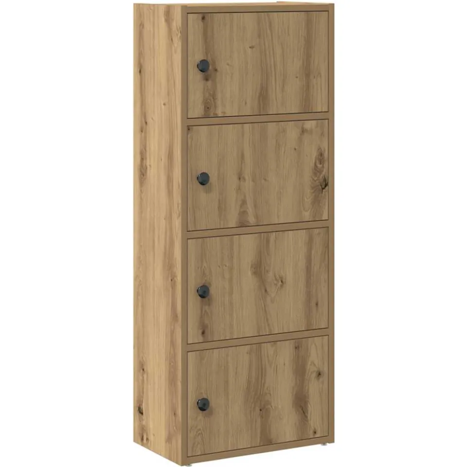 vidaXL Boekenkast 40x24x102 cm bewerkt hout artisanaal eikenkleurig, foto 3