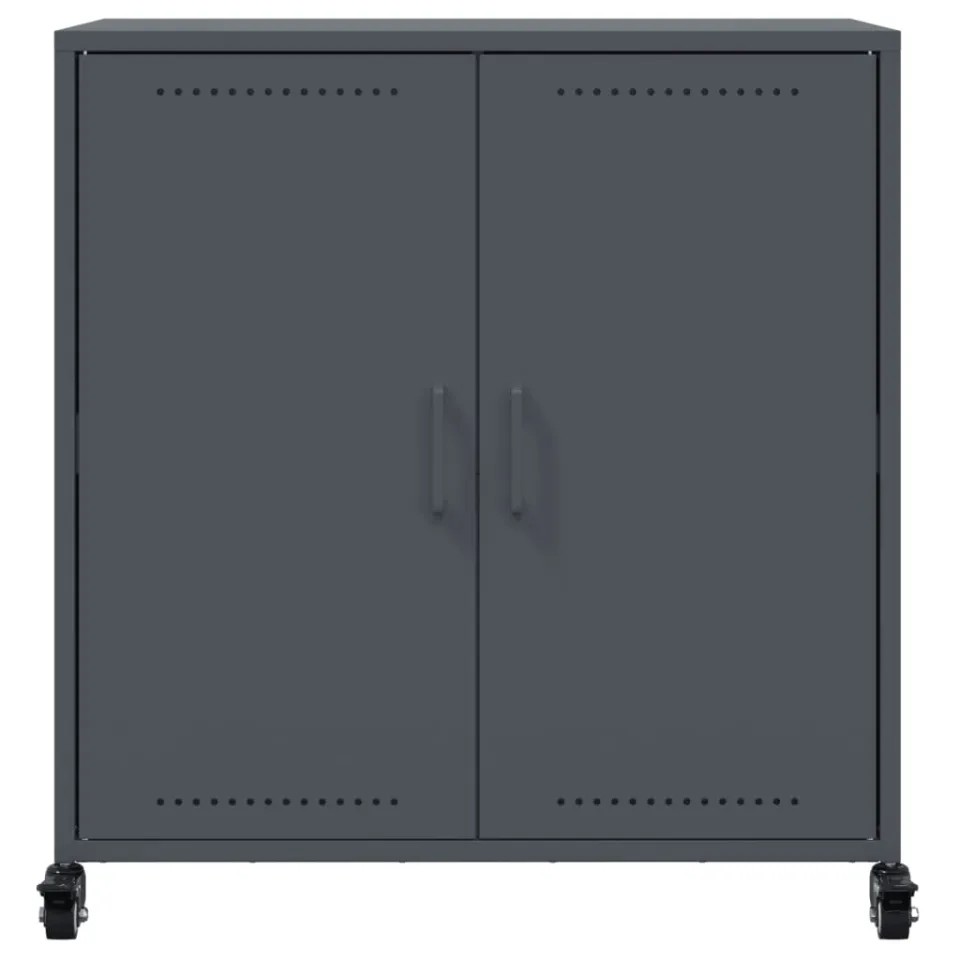 vidaXL Dressoir 68x39x72 cm staal antracietkleurig, foto 4