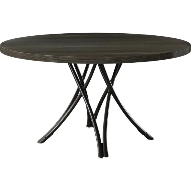 Happiq Ronde Eettafel Zurich - Voor 4 personen - 120cm - Voor Keuken of eetkamer - Zwart