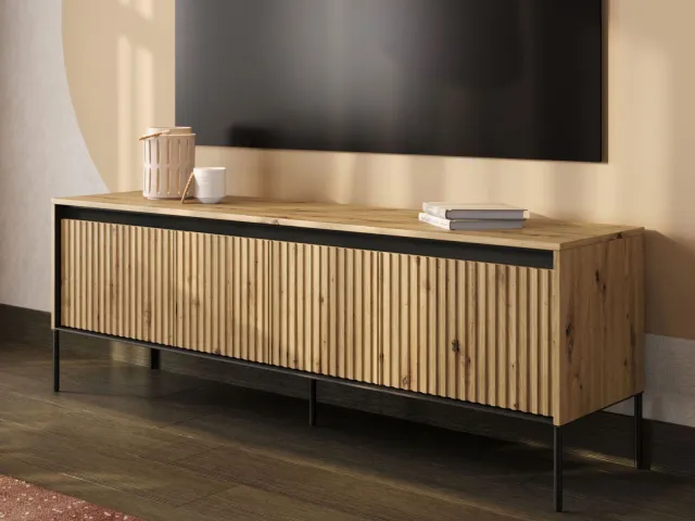 Mobistoxx Tv-meubel TRAINING 4 deuren 166 cm artisan eik