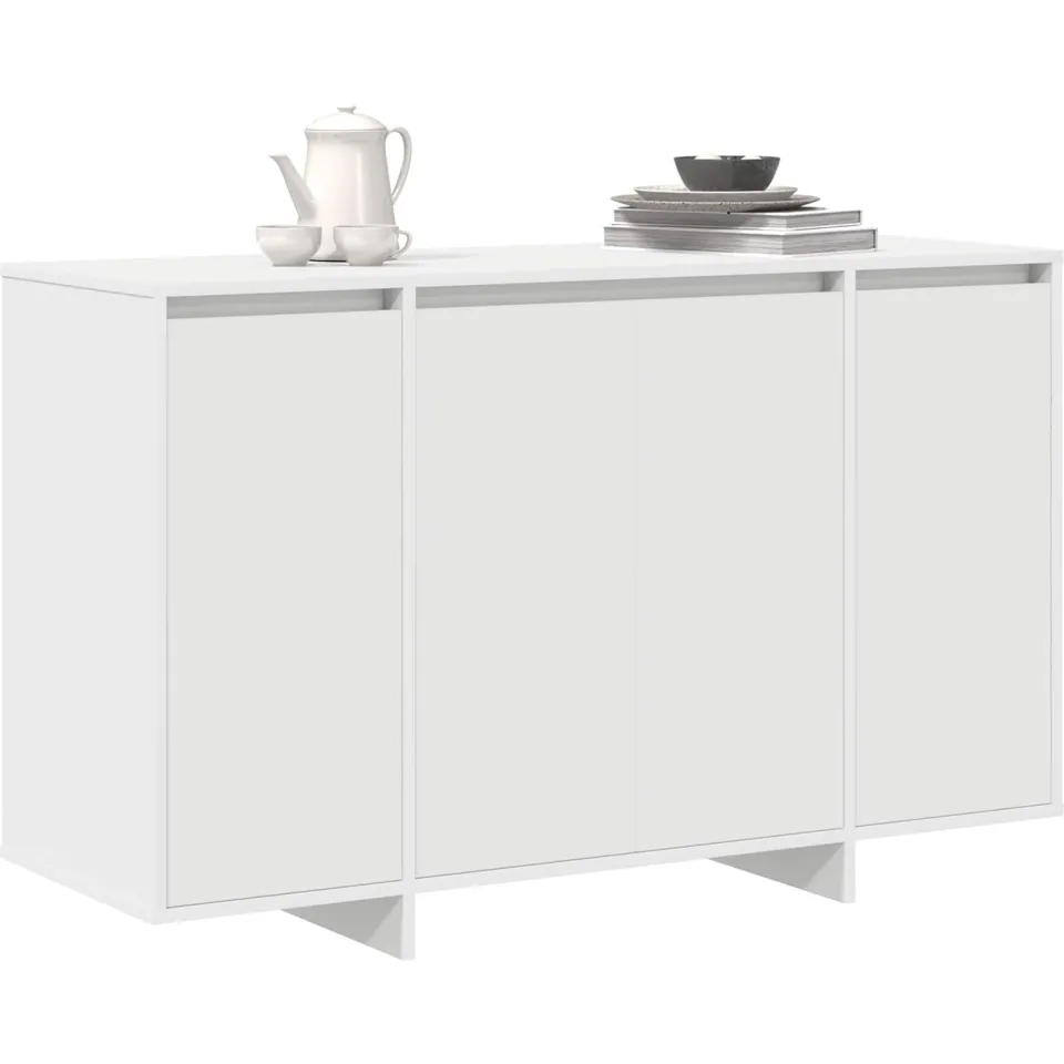 vidaXL Dressoir Wit 120 x 41 x 75 cm Bewerkt hout