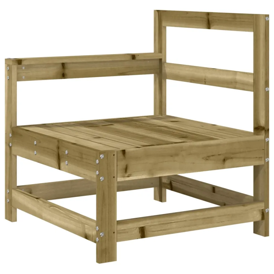 vidaXL 3-delige Loungeset geïmpregneerd grenenhout bruin, foto 4