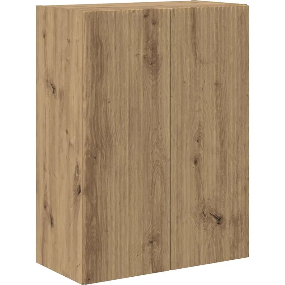 vidaXL TV-wandkast 59,5 x 31 x 80 cm Artisan Eiken Bewerkt hout, foto 3