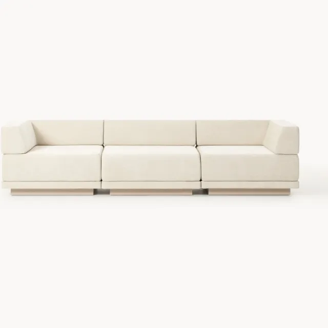 Westwing Collection Modulaire bank Colin (4-zits) beige