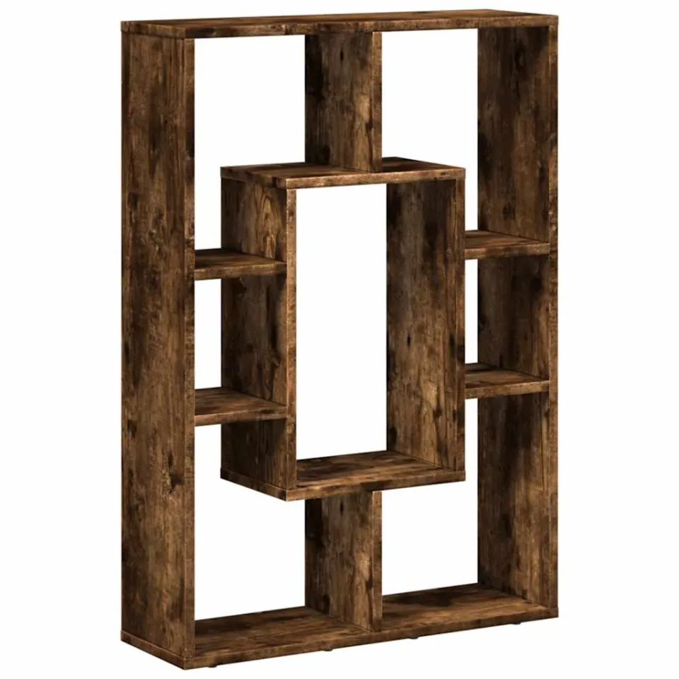 vidaXL Boekenkast 63x20x90 cm bewerkt hout gerookt eikenkleurig, foto 3