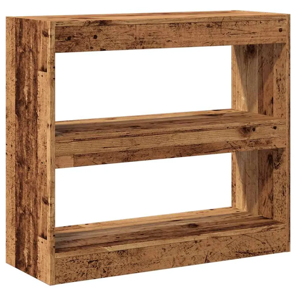 vidaXL Boekenkast/kamerscherm 80x30x72 cm oud houtkleurig bruin, foto 3