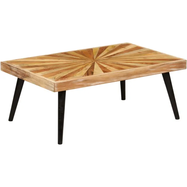 vidaXL Salontafel 90x55x36 cm massief mangohout bruin, foto 2