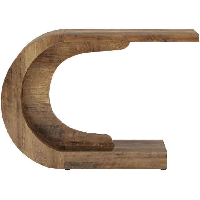 DMG Supply Consoletafel - C-vorm - MDF - Bruin - Mat - 110 x 35 x 75 cm