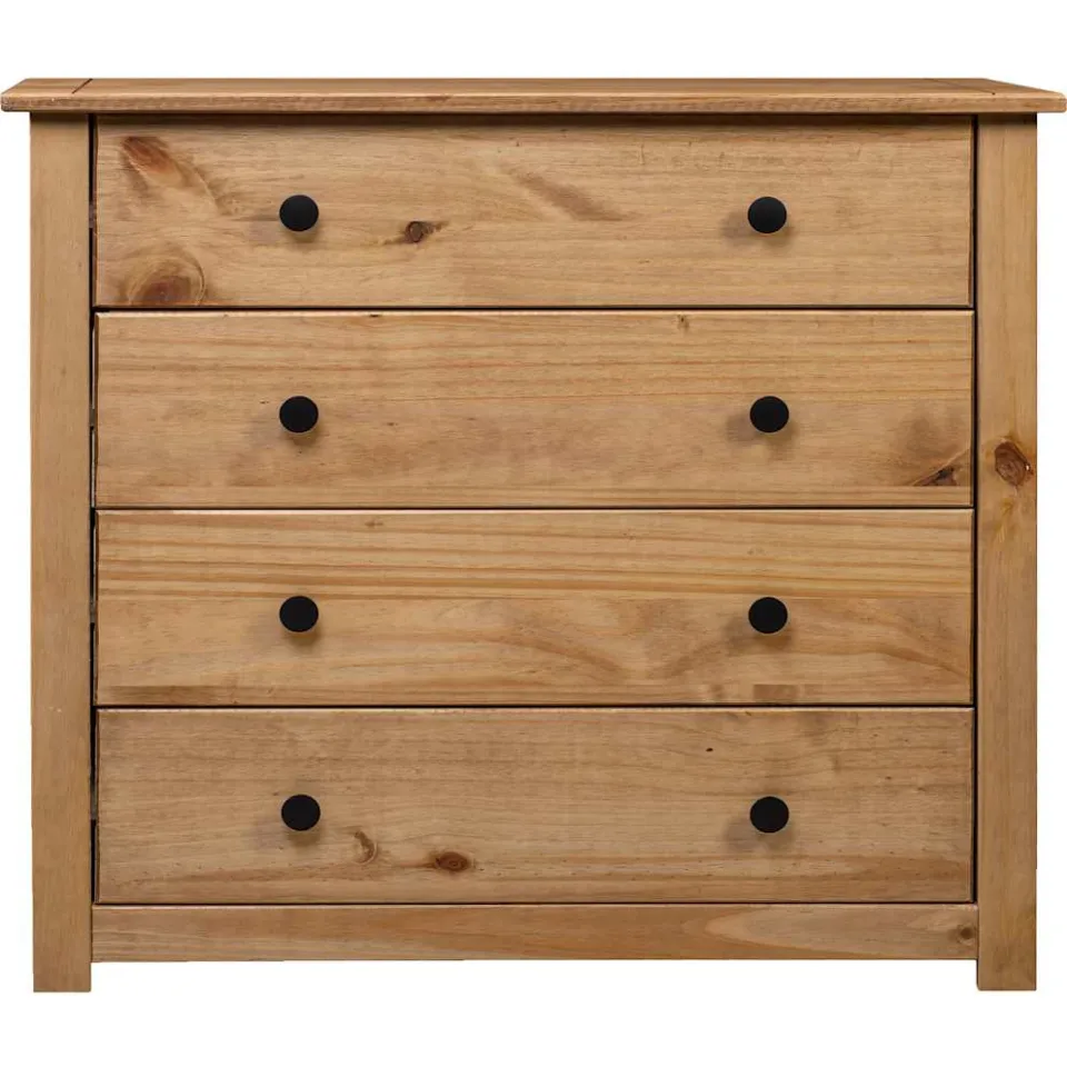 vidaXL Bijzetkast Panama Range 80x40x73 cm grenenhout bruin, foto 2