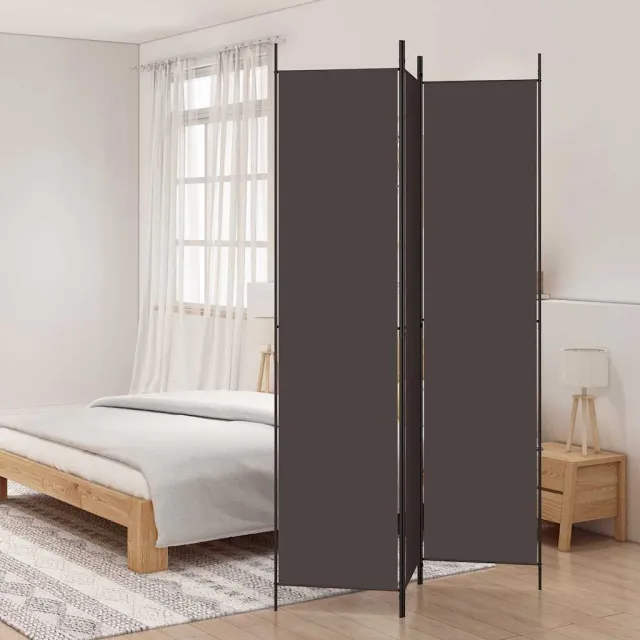 vidaXL Kamerscherm met 3 panelen 150x220 cm stof bruin, foto 2
