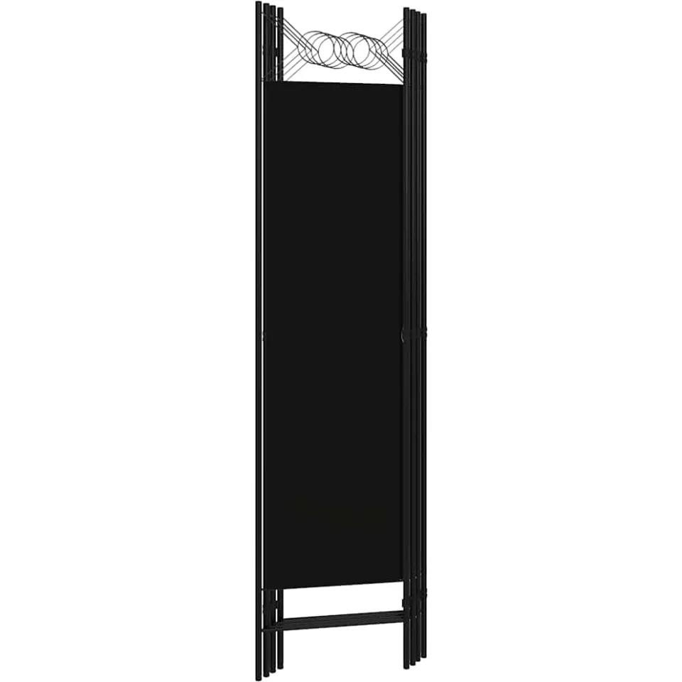 vidaXL Kamerscherm met 4 panelen 160x180 cm zwart, foto 3