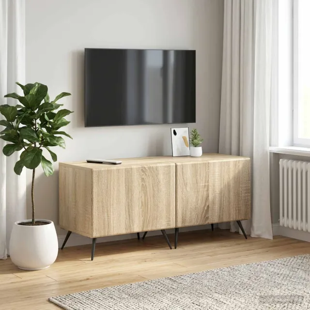 vidaXL Tv-meubel Sonoma Eiken Bewerkt hout Bruin