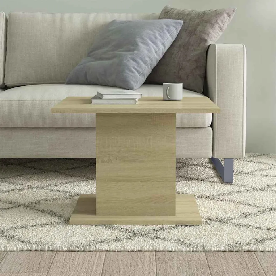 vidaXL Salontafel 55,5x55,5x40 cm bewerkt hout sonoma eikenkleurig, foto 4