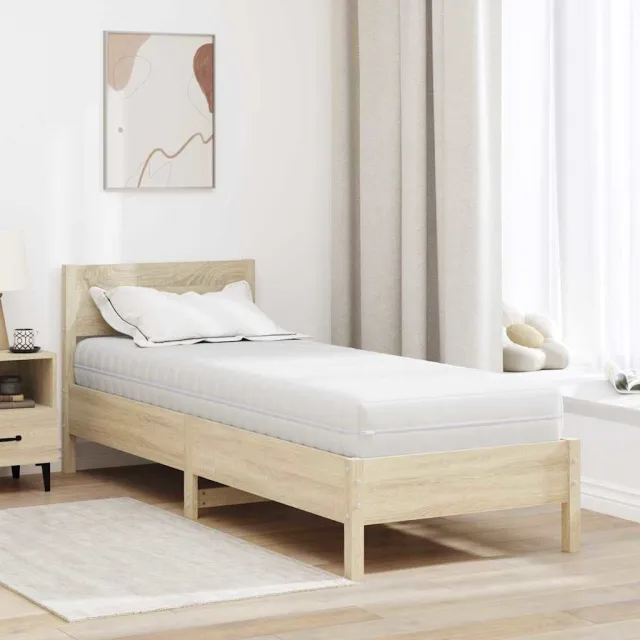 vidaXL Matras met Kokoslaag Medium stevig 80 x 200 cm Wit