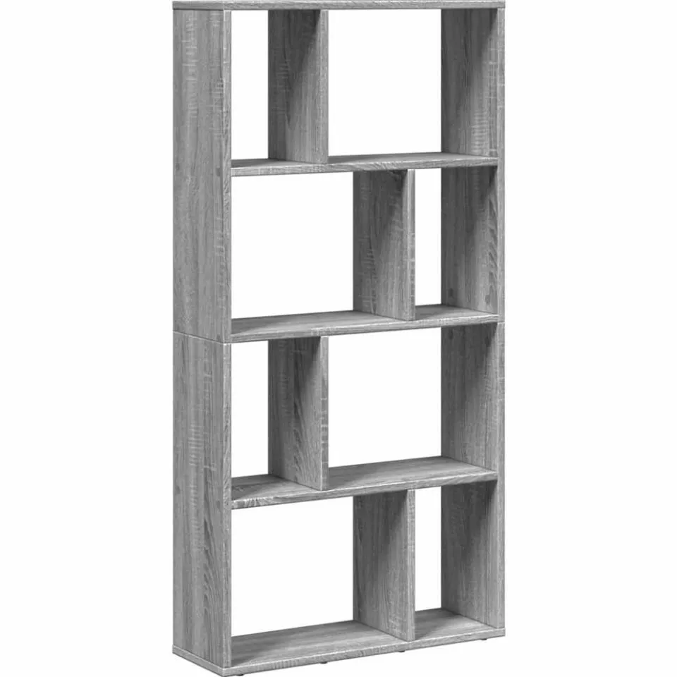 vidaXL Boekenkast 60x20x120,5 cm bewerkt hout grijs sonoma eikenkleurig, foto 3