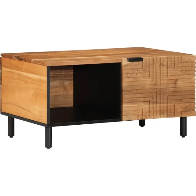 vidaXL Salontafel 80x50x40 cm Massief Acaciahout bruin