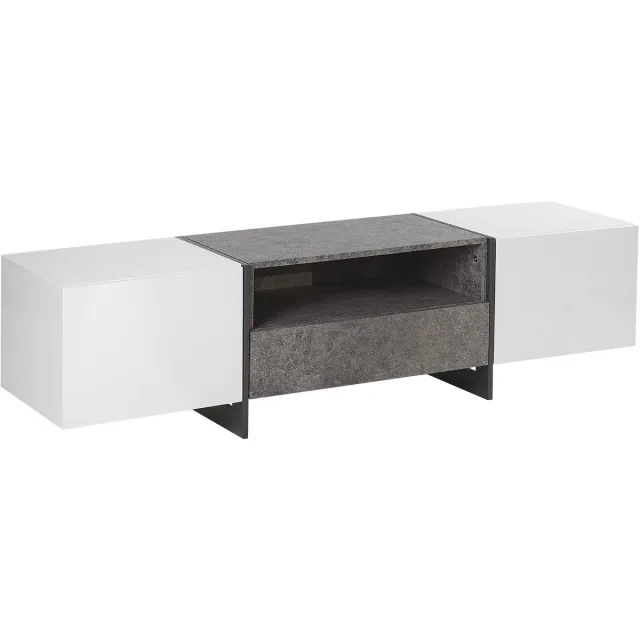 Beliani RUSSEL - TV-meubel - Grijs - MDF
