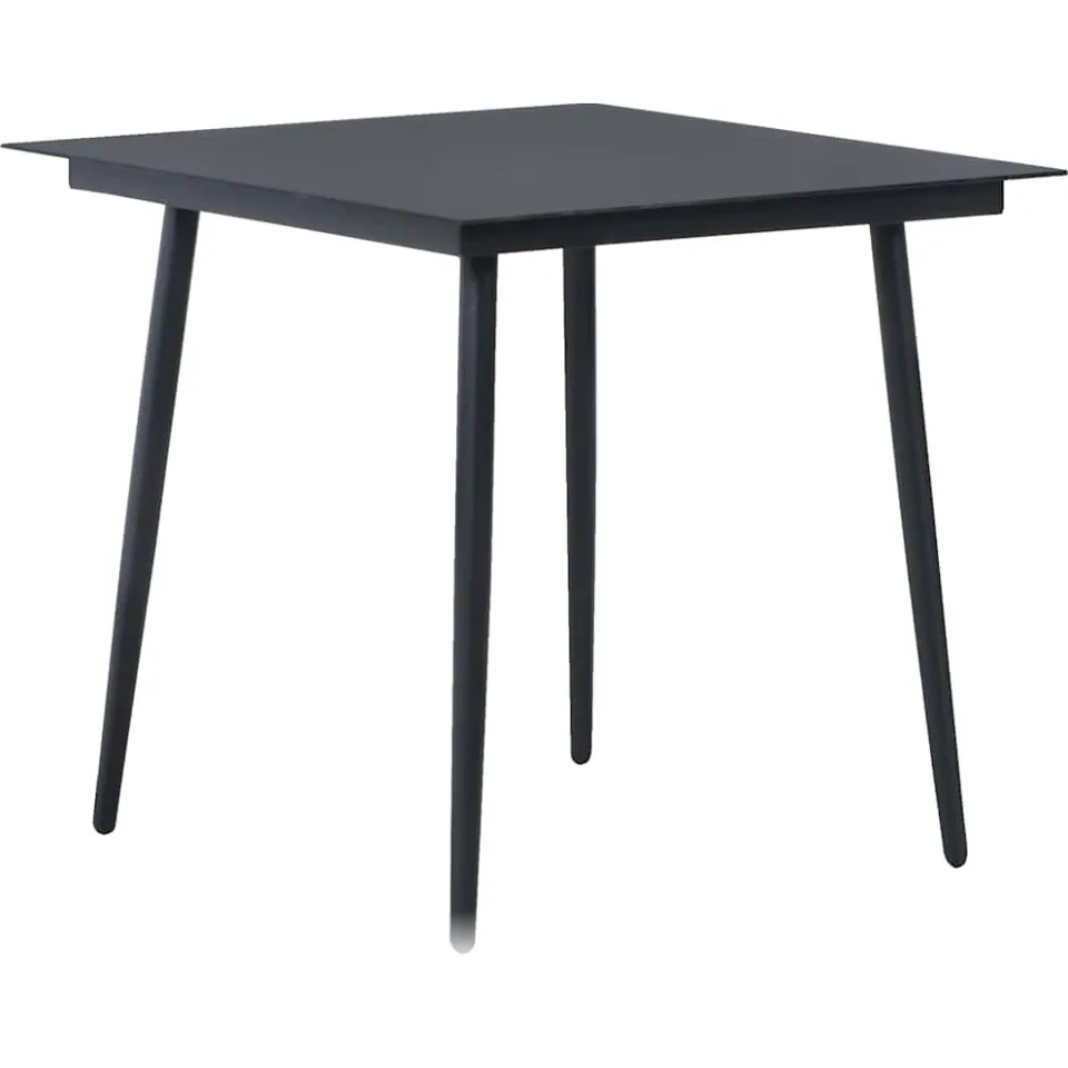 vidaXL 5-delige Tuinset PVC-rattan zwart, foto 3