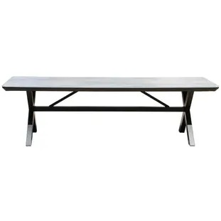 Central Park - Praxis Eigen Merk Central Park Tuintafel Kavala Aluminium/keramiek Antraciet 260x100x75cm Zwart