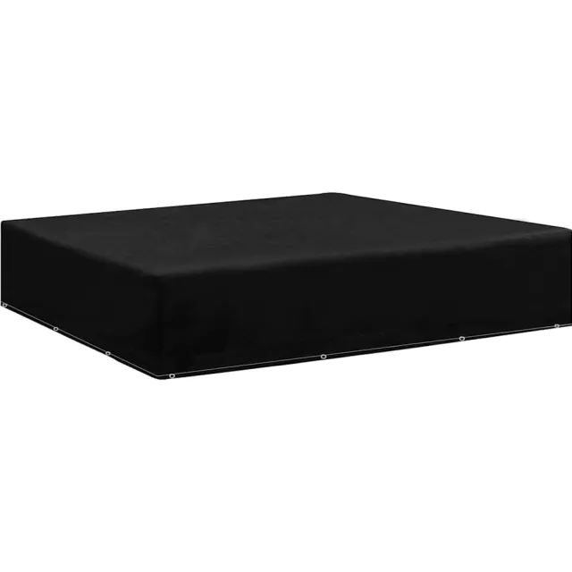 vidaXL Tuinmeubelhoes met 12 oogjes 250x250x70 cm Zwart