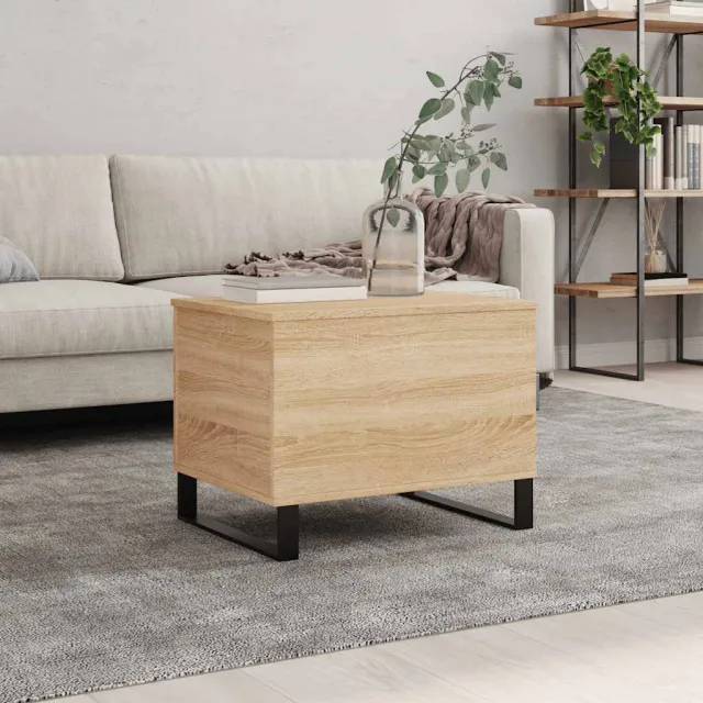 vidaXL Salontafel 60x44,5x45 cm bewerkt hout sonoma eikenkleurig, foto 2