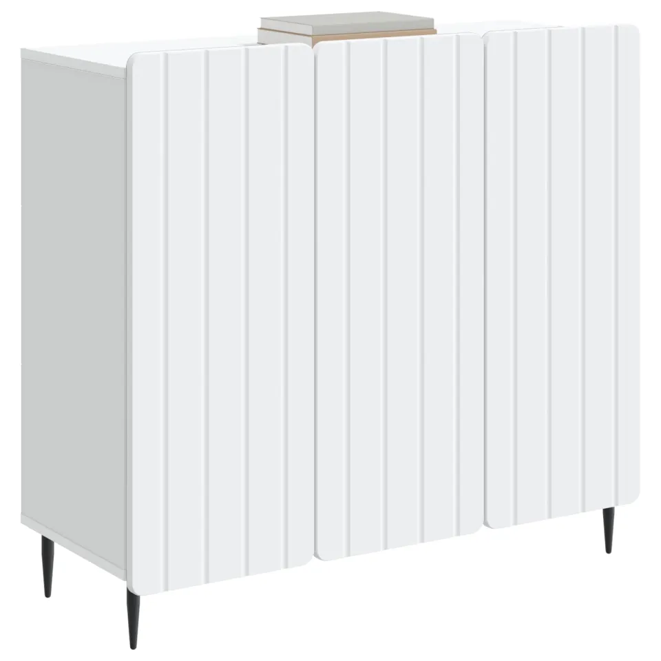 vidaXL Dressoir Wit 89 x 34,5 x 82 cm Bewerkt hout
