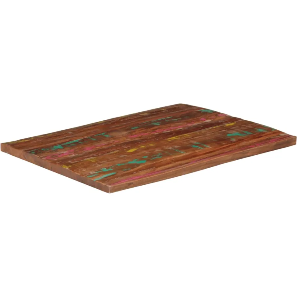 vidaXL Tafelblad rechthoekig 100x80x3,8 cm massief gerecycled hout bruin, foto 2