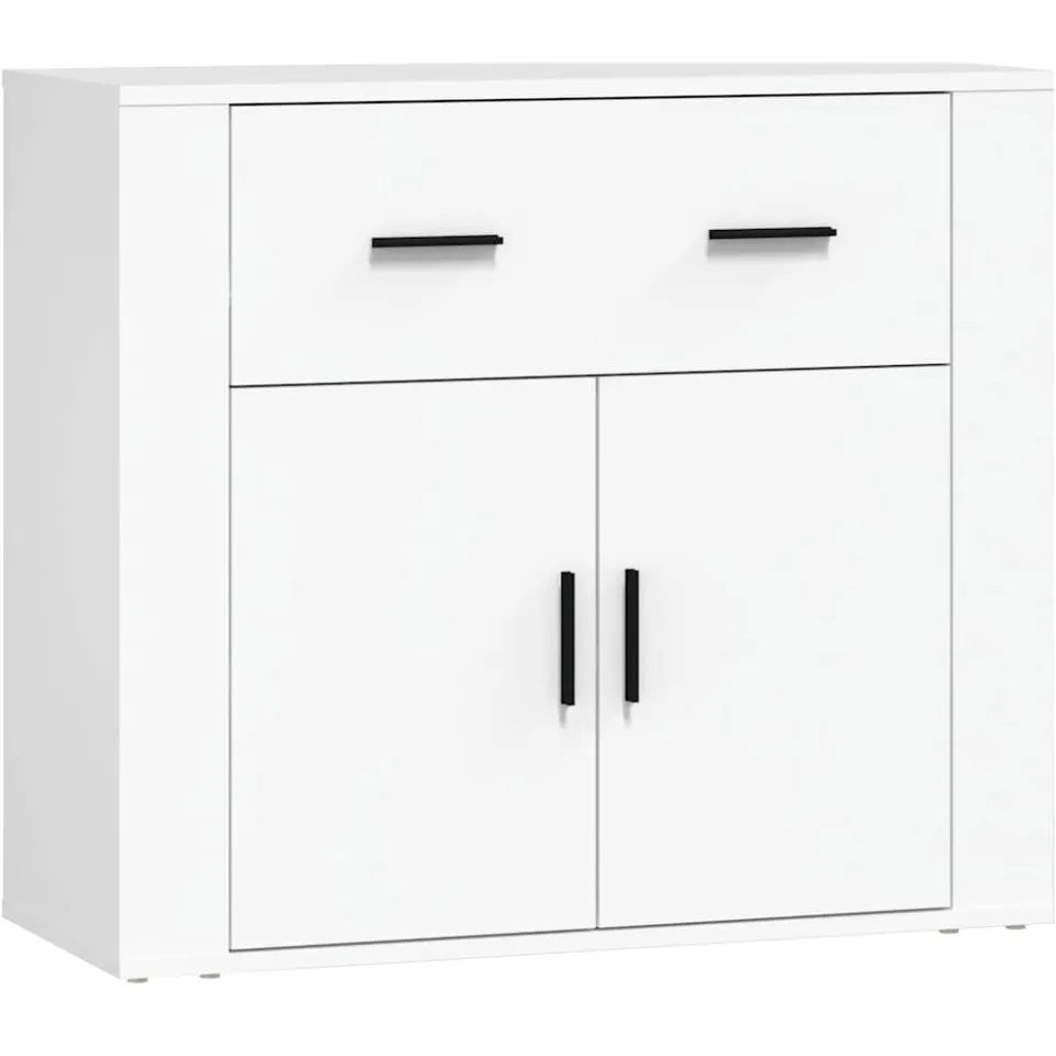 vidaXL Dressoir 80x33x70 cm bewerkt hout wit