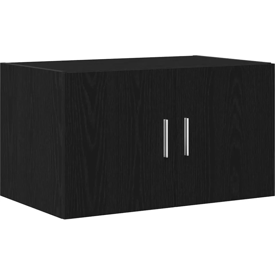 vidaXL Wandkast Zwart eiken 70 x 42.5 x 40 cm Bewerkt hout, foto 3