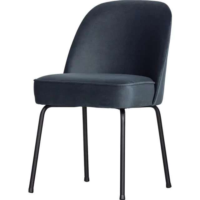 WOOOD Vogue Eetkamerstoel - Fluweel - Teal - 83x50x61 Blauw