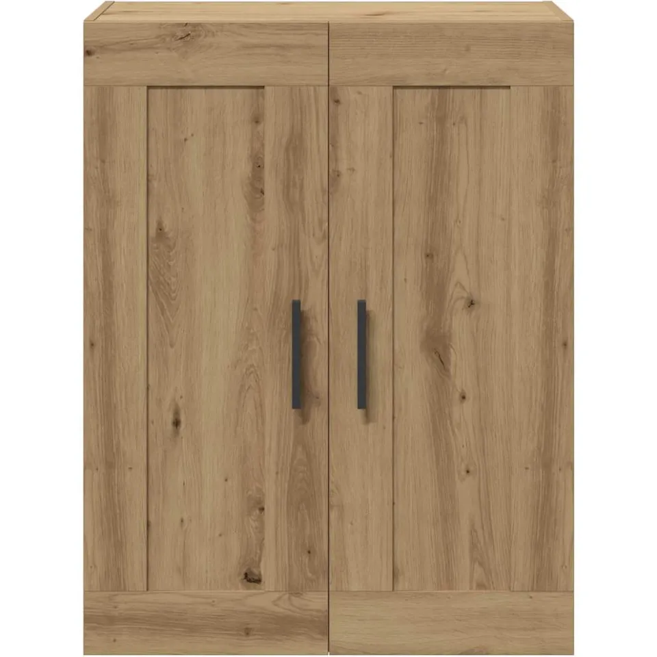 vidaXL Wandkast 69,5x34x90 cm bewerkt hout artisanaal eikenkleur Bruin