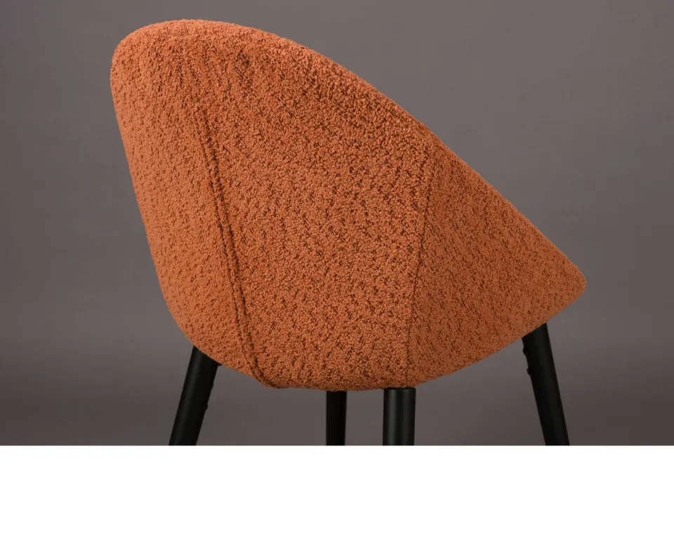 Dutchbone Fenna eetkamerstoel terracotta, foto 5