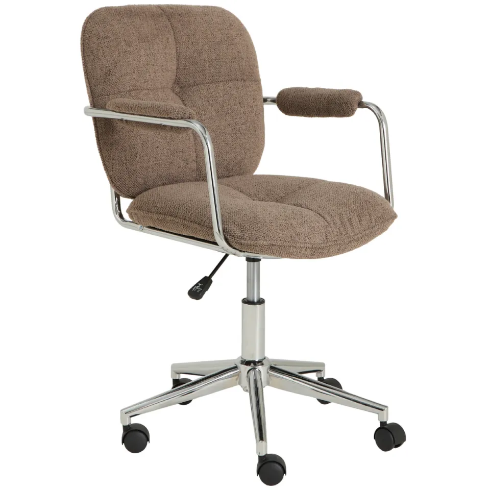 NOUS Living bureaustoel Chrome Taupe