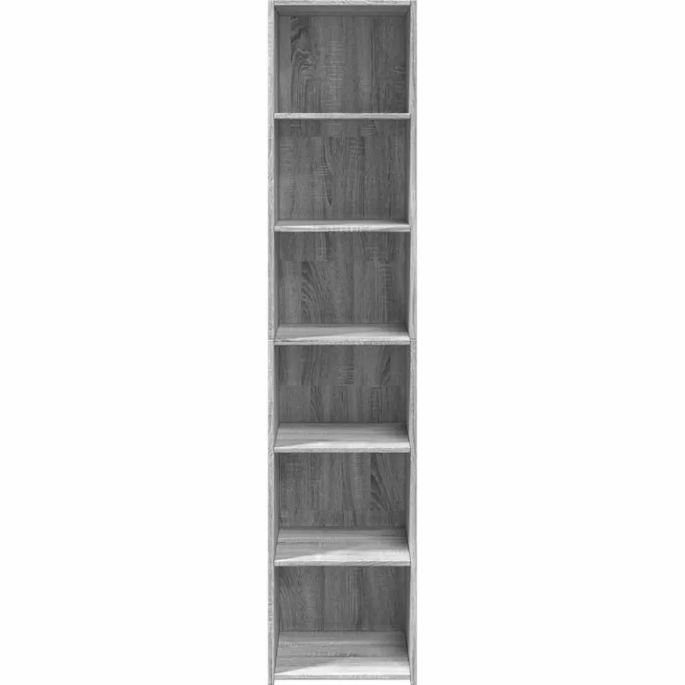 vidaXL Hoge kast 40x41x185 cm bewerkt hout grijs sonoma eikenkleurig