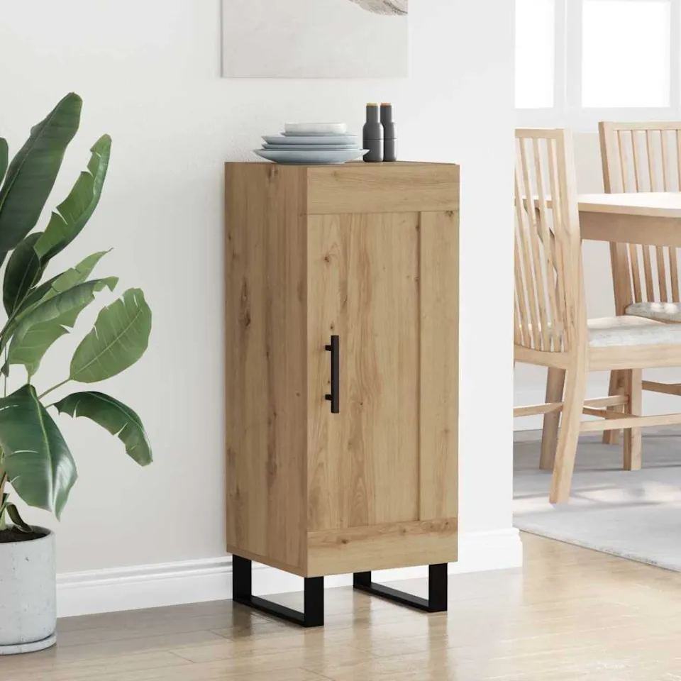 vidaXL Dressoir Artisan Eiken 34,5 x 34 x 90 cm, foto 3