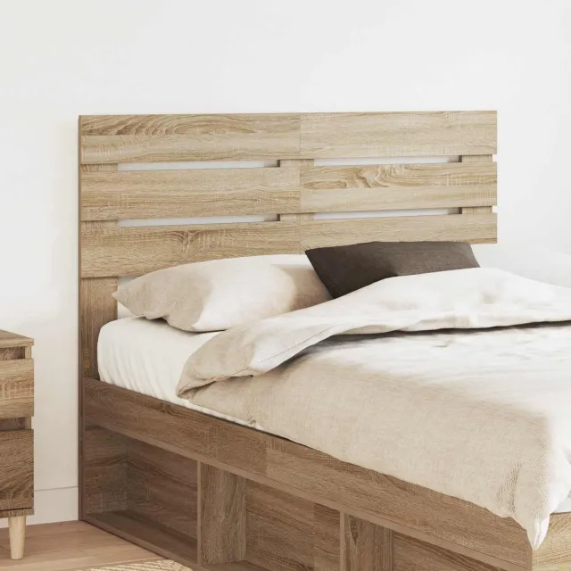 vidaXL Hoofdbord Sonoma Eiken Bewerkt hout Bruin