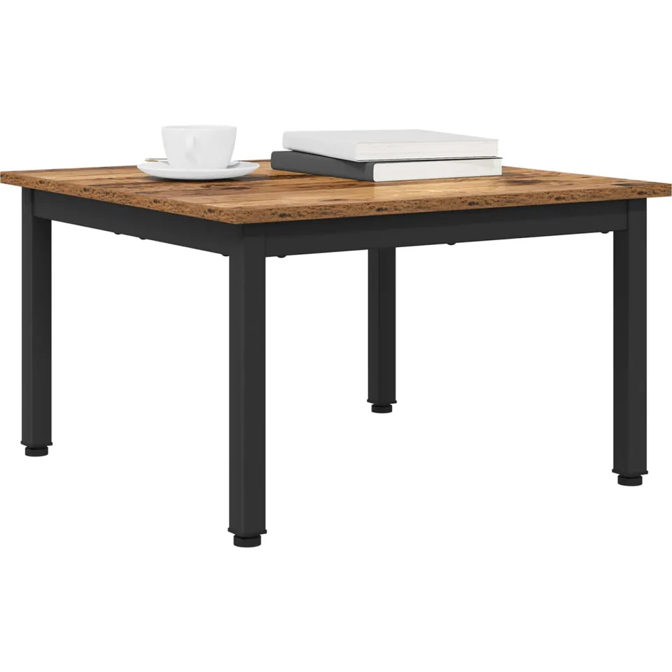 vidaXL Salontafel Oudhout 60 x 60 x 36 cm Bewerkt hout Bruin