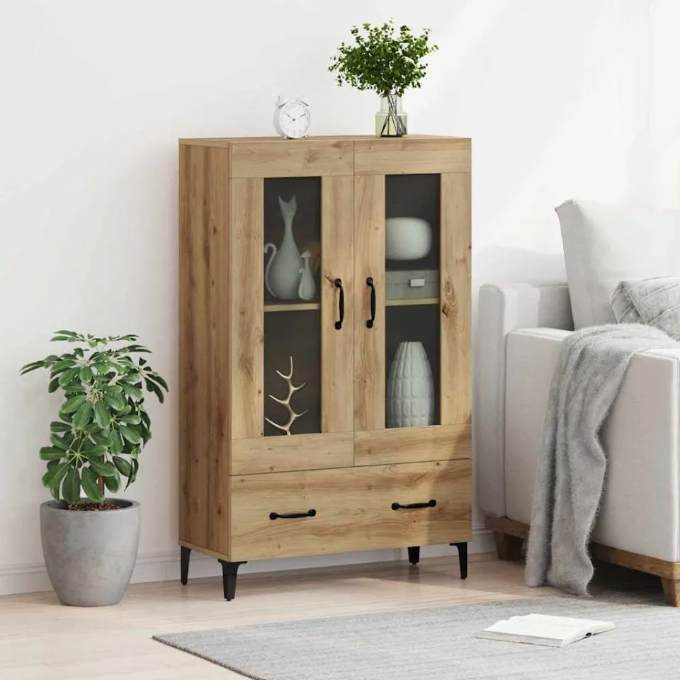 vidaXL Highboard Artisan Eiken 70 x 31 x 115 cm, foto 4