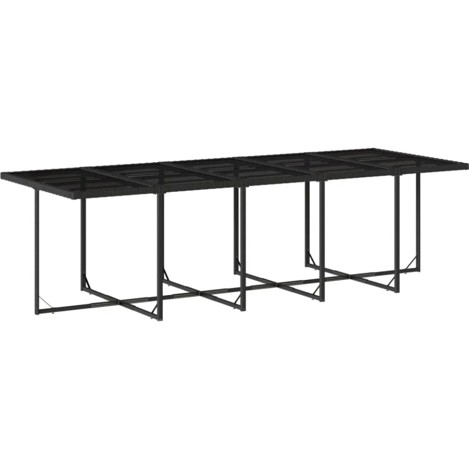 vidaXL 15-delige Tuinset met kussens poly rattan zwart, foto 4