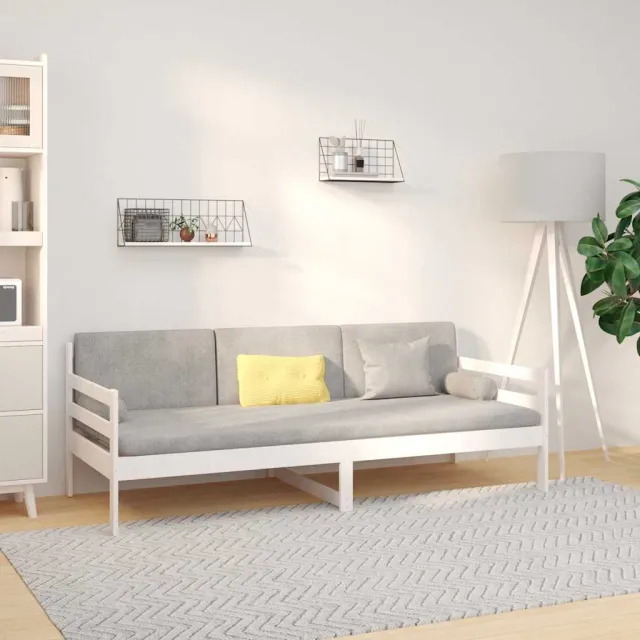 vidaXL Slaapbank zonder matras 90x190 cm massief grenenhout wit