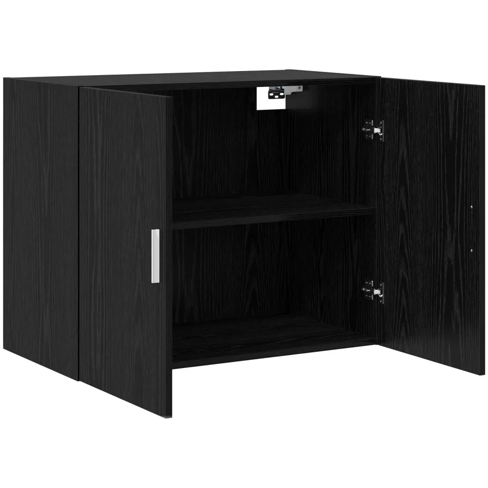 vidaXL Wandkast Zwart eiken 80 x 42,5 x 64 cm Bewerkt hout, foto 4