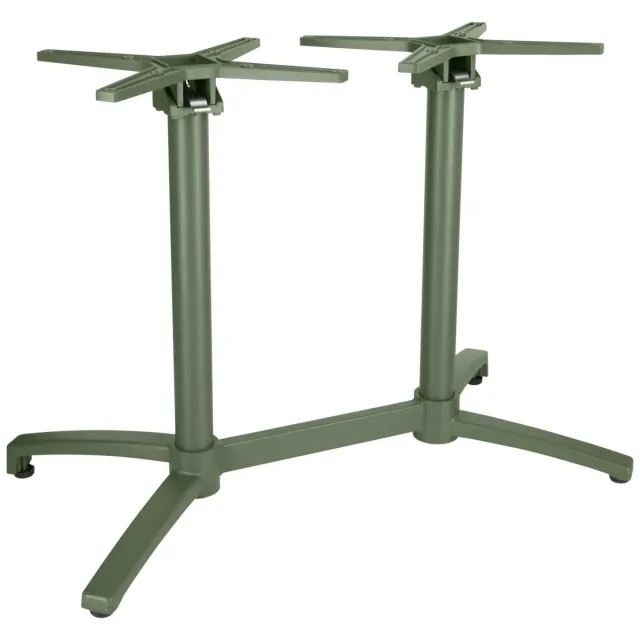 Vega Dubbele tafelzuil voor buiten Taipa opvouwbaar; 50x95x72 cm (BxLxH); olijf