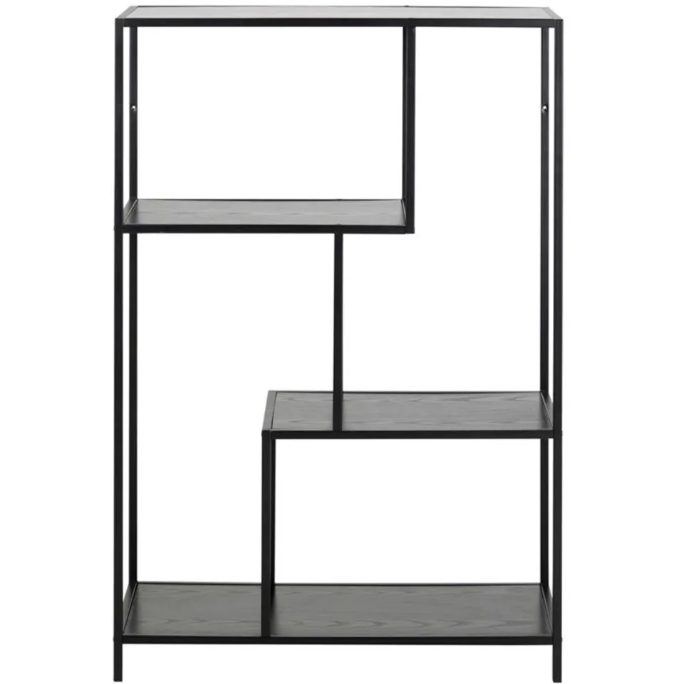 Lisomme Vic houten boekenkast zwart - 77 x 114 cm, foto 4