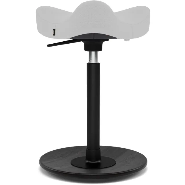 Varier Stokke Move Compact zadelkruk, Lichtgrijs/Zwart Revive - ergonomisch