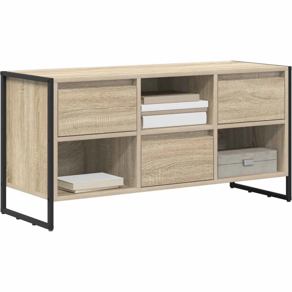 vidaXL TV-kast 100 x 36 x 49,5 cm Sonoma Bewerkt hout Bruin