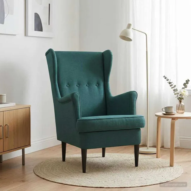 vidaXL Fauteuil Donkergroen Stof