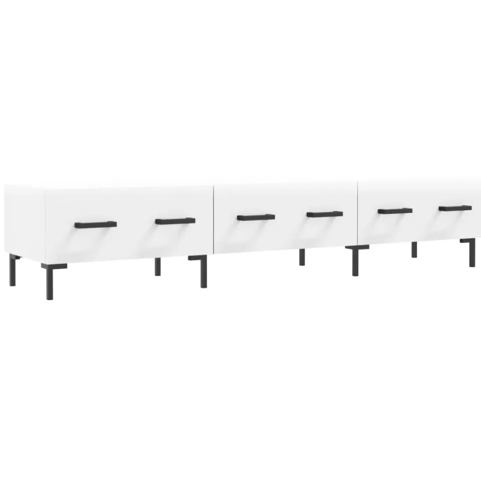 vidaXL Tv-meubel 150x36x30 cm bewerkt hout wit, foto 3