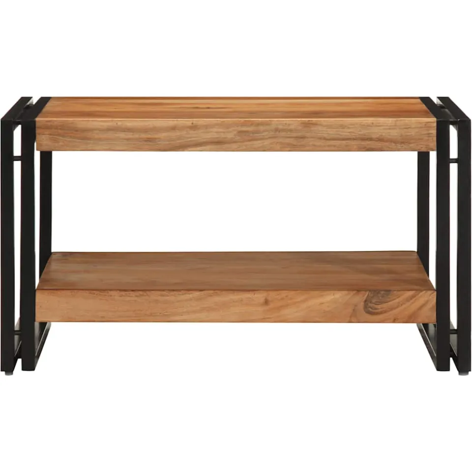 vidaXL Salontafel 70x50x38 cm massief acaciahout bruin