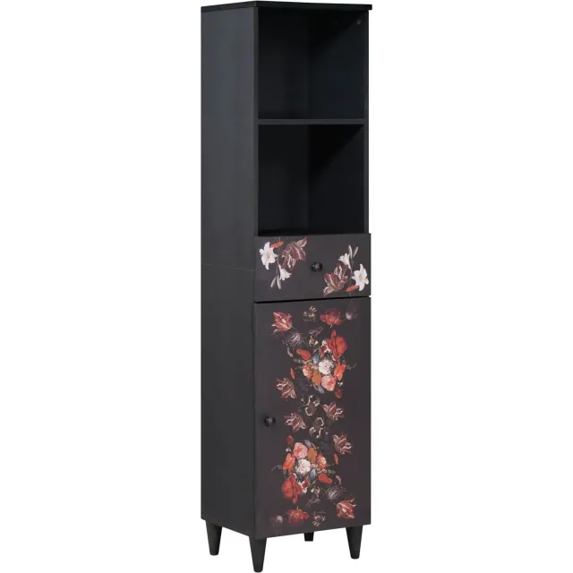 vidaXL Badkamerkast Multikleur 38 x 33,5 x 160 cm Massief Mango Hout Meerkleurig