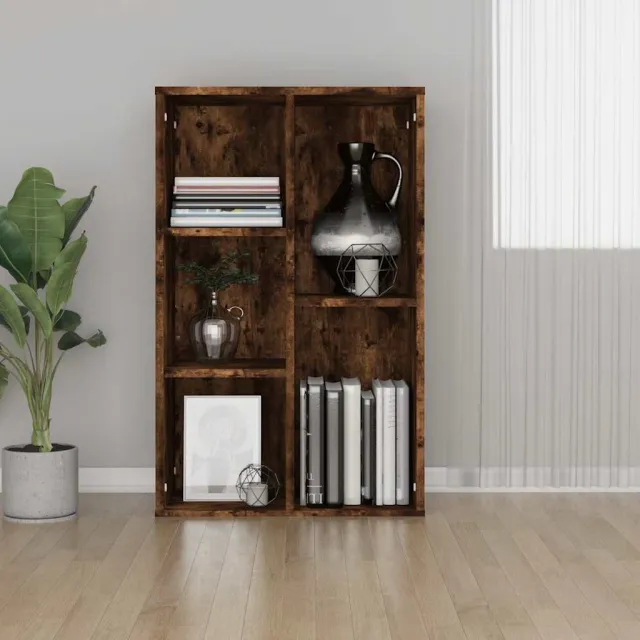 vidaXL Boekenkast/dressoir 50x25x80 cm bewerkt hout gerookt eikenkleur, foto 2